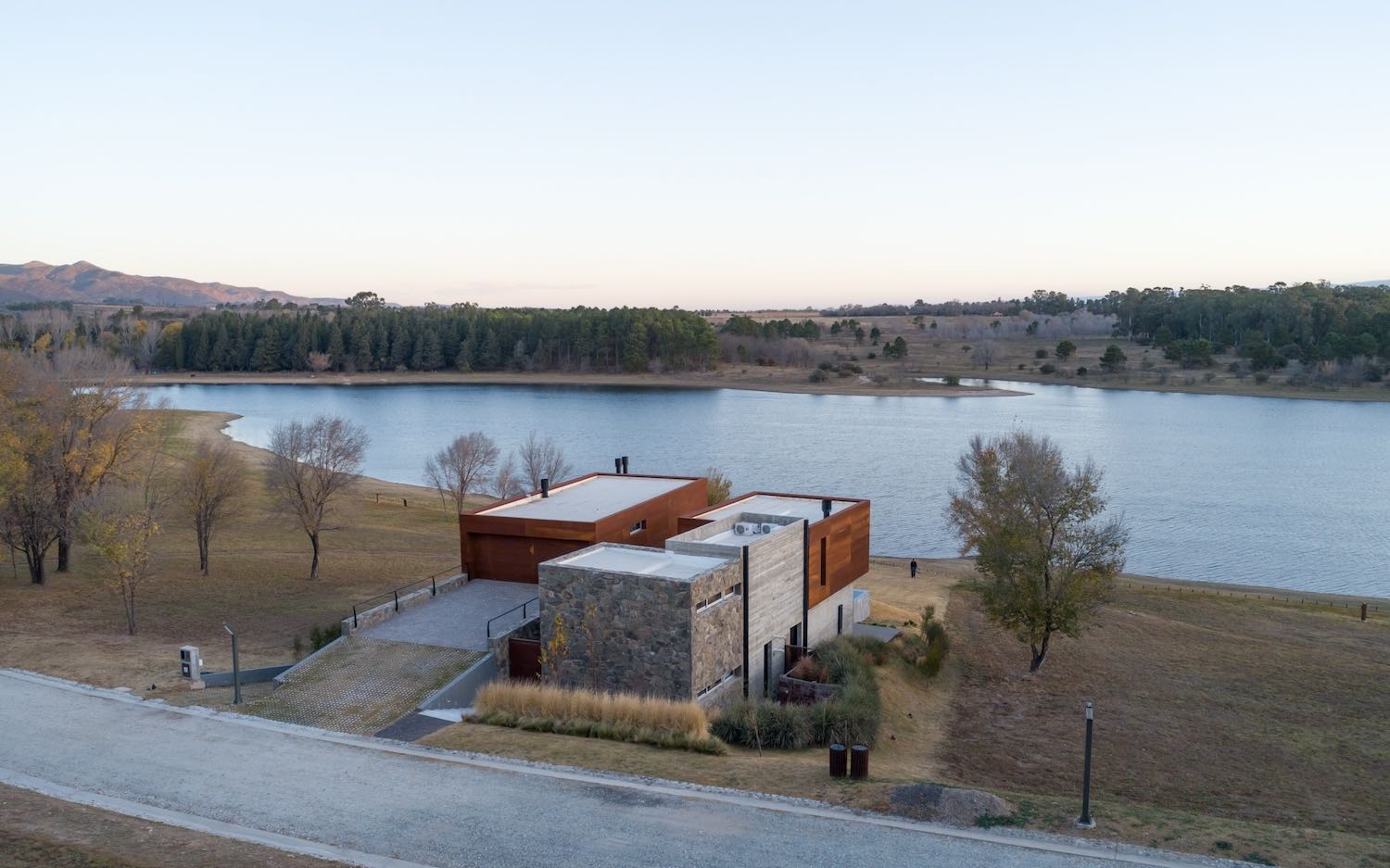 house with river view